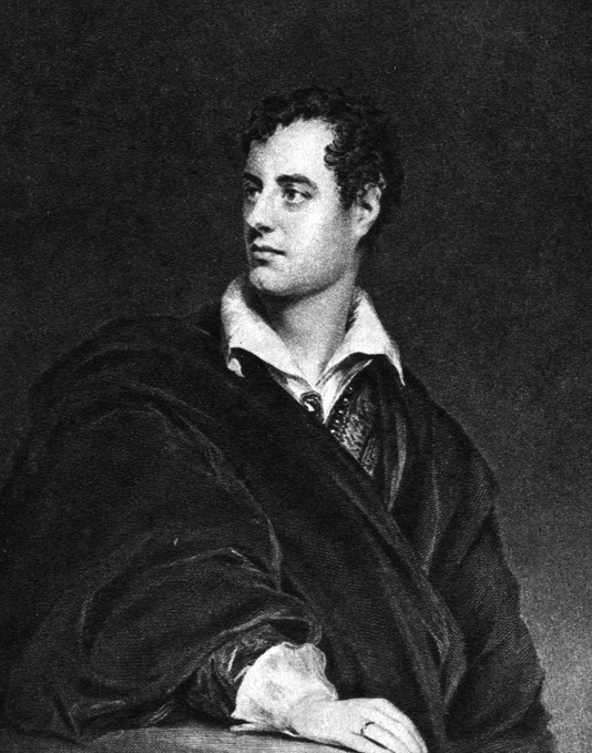 Филлипе (1770-1845). Портрет лорда Байрона. Гравировал Р. Гревс в 1836 г.